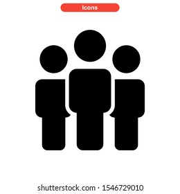 teamwork icon isolated sign symbol vector illustration - high quality black style vector icons
