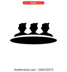 teamwork icon isolated sign symbol vector illustration - high quality black style vector icons
