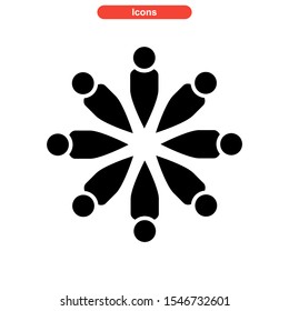 teamwork icon isolated sign symbol vector illustration - high quality black style vector icons
