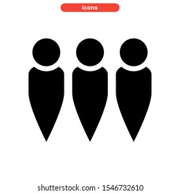 teamwork icon isolated sign symbol vector illustration - high quality black style vector icons
