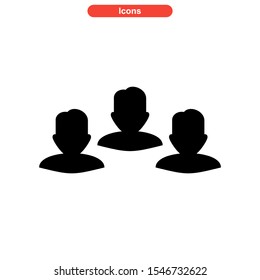 teamwork icon isolated sign symbol vector illustration - high quality black style vector icons
