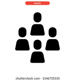 teamwork icon isolated sign symbol vector illustration - high quality black style vector icons
