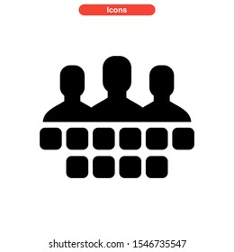 teamwork icon isolated sign symbol vector illustration - high quality black style vector icons
