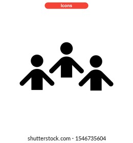 teamwork icon isolated sign symbol vector illustration - high quality black style vector icons
