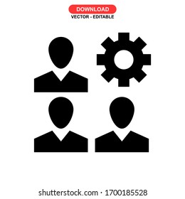 teamwork icon or logo isolated sign symbol vector illustration - high quality black style vector icons
