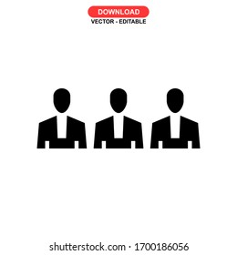 teamwork icon or logo isolated sign symbol vector illustration - high quality black style vector icons
