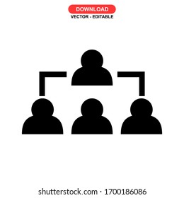 teamwork icon or logo isolated sign symbol vector illustration - high quality black style vector icons
