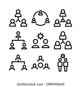 teamwork icon or logo isolated sign symbol vector illustration - Collection of high quality black style vector icons
