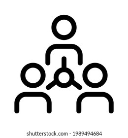teamwork icon or logo isolated sign symbol vector illustration - high quality black style vector icons
