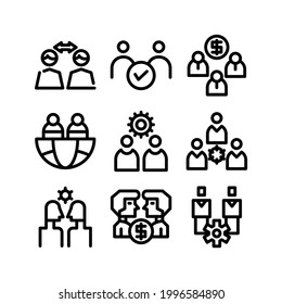 teamwork icon or logo isolated sign symbol vector illustration - Collection of high quality black style vector icons

