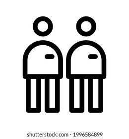 Teamwork-Symbol oder -Logo einzeln auf Zeichen, Vektorgrafik - hochwertige Vektorsymbole im schwarzen Stil
