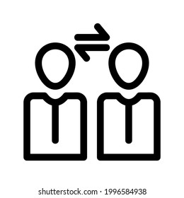 teamwork icon or logo isolated sign symbol vector illustration - high quality black style vector icons
