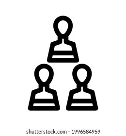 teamwork icon or logo isolated sign symbol vector illustration - high quality black style vector icons
