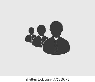 Teamwork Icon on gay background.