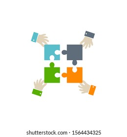 Teamwork icon on white background