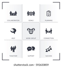 TEAMWORK ICON SET