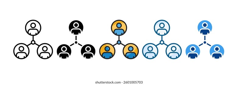 Teamwork Icon Set Multiple Style Collection