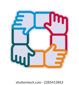 Teamwork icon. sign for mobile concept and web design. vector illustration