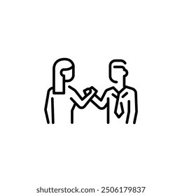 Icono de trabajo en equipo. Sencillo ícono de trabajo en equipo para redes sociales, App y Diseño web. Ilustración vectorial