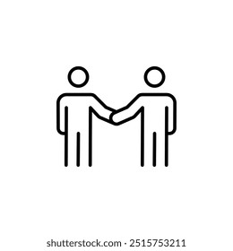 Icono de trabajo en equipo. Sencillo ícono de trabajo en equipo para redes sociales, App y Diseño web. Ilustración vectorial