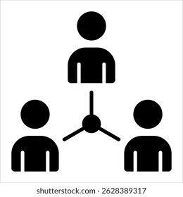 Teamwork Icon. Simple Vector Glyph Illustration