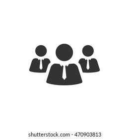 Teamwork icon in single color. Business communication collaboration team office
