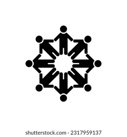teamwork icon symbol logo template design element vector eps 10