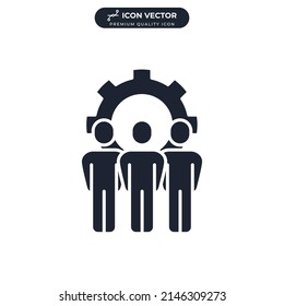 teamwork icon symbol template for graphic and web design collection logo vector illustration
