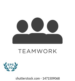 teamwork icon symbol vector logo template