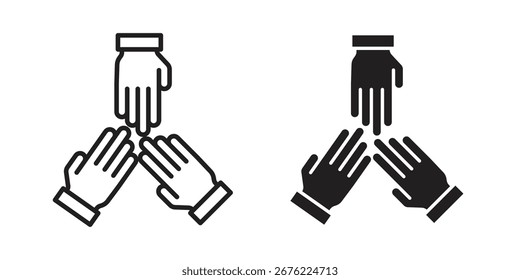 Icono de trabajo en equipo para tus Diseños web. Logotipo del icono, App, UI.
