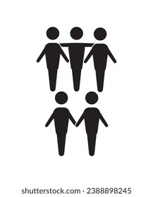 teamwork icon, vector best flat icon.