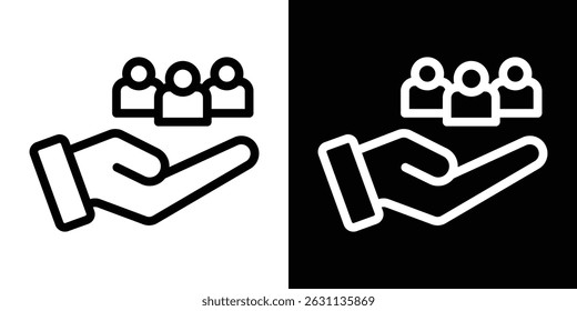 Vektorgrafik-Kollektion für Teamwork-Symbole. Vektorgrafik