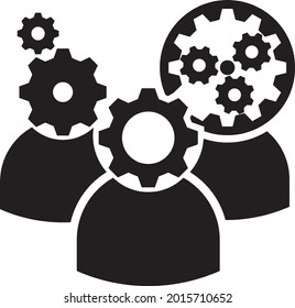 Teamwork icon vector. Group icon vector.