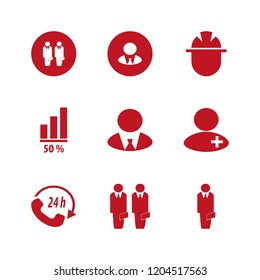 teamwork icon. teamwork vector icons set businessmen, businessman, call center and doctor