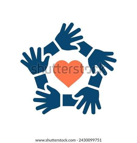 Teamwork icon. Vector illustration isolated on white background.