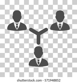 Teamwork icon. Vector illustration style is flat iconic symbol, gray color, transparent background. Designed for web and software interfaces.
