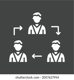 Teamwork icon vector image. Can also be used for Physical Fitness. Suitable for mobile apps, web apps and print media.