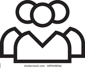 vector de icono de trabajo en equipo sobre fondo blanco