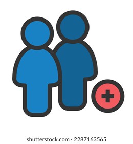 teamwork icon vector sign symbol graphic illustration, business people