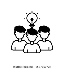 Teamwork icon vector stock illustration