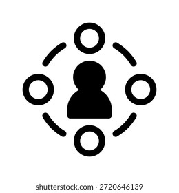 Teamwork Icon Vector Symbol Design Illustration