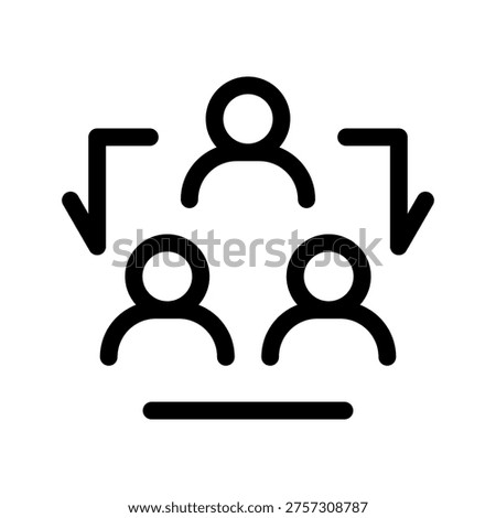 Teamwork Icon Vector Symbol Design Illustration