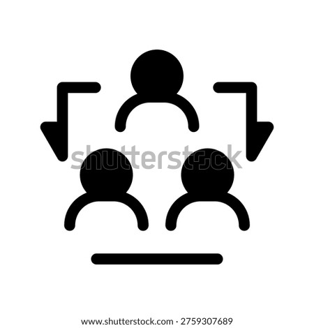 Teamwork Icon Vector Symbol Design Illustration