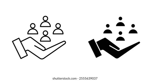 Teamwork icons for app and websites.