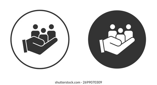 Colección de iconos de trabajo en equipo. Iconos planos rellenos