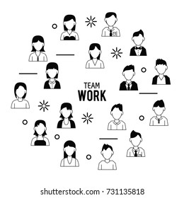 Teamwork icons design