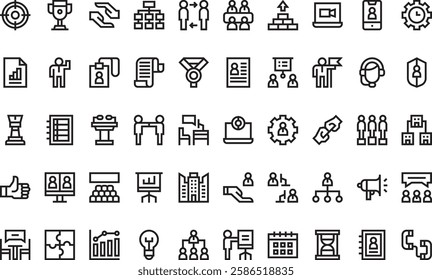 Teamwork icons High-Quality Vector Icons Collection with Editable Stroke. Ideal for Professional and Creative Projects.