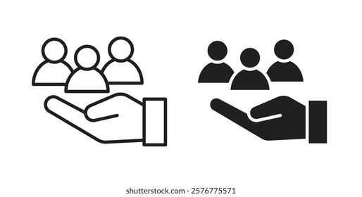 Teamwork icons pack for ui designs