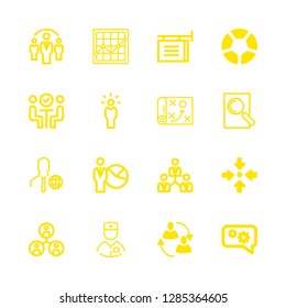 teamwork icons set with ball, manager and surgeon vector set