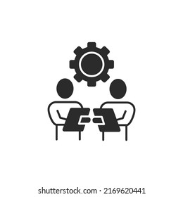 teamwork icons  symbol vector elements for infographic web